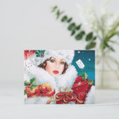 Niedliche Kunst Deko Retro Weihnachten (Stehend Vorderseite)