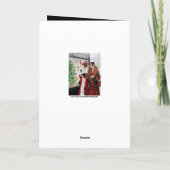 Niedliche Kunst Deko Retro Weihnachten Karte (Rückseite)