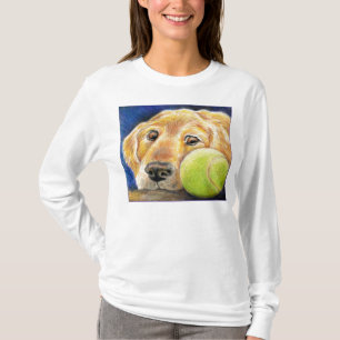 Niedliche Kunst des goldenen Retrievers T-Shirt