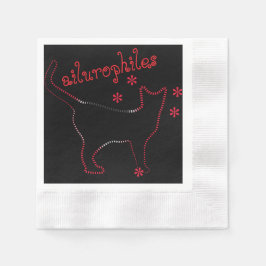 niedliche Kunstkatze, phantastisches Katzenpapier  Serviette