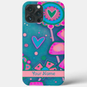 Niedliche Künstlerische Herz Blume Spaß Inspirivit Case-Mate iPhone Hülle (Rückseite)