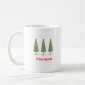 Niedliche künstlerische Weihnachtsbaum-Tasse Kaffeetasse (Links)