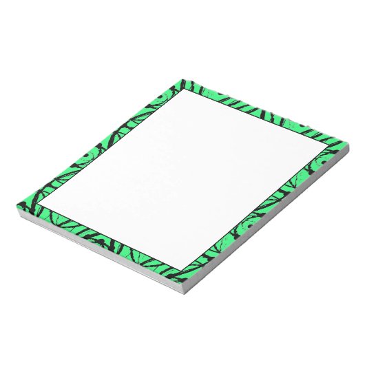 Niedliche Kunstlinien Notepad Notizblock (Rotiert)