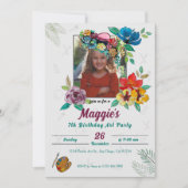 Niedliche Kunstmalerei Kindergeburt Einladung (Vorderseite)