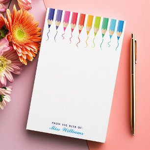 Niedliche Kunstradlehrerin Rainbow Artistic Briefpapier