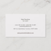 Niedliche Kupferschere Haar Stylist Salon Lavender Visitenkarte (Rückseite)