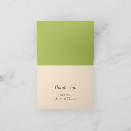 Niedliche Kürbis Kinderdusche Danke, Karten (Innenseite)