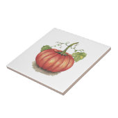 Niedliche Kürbis mit Weinreben Fliese (Seite)