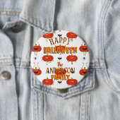 Niedliche Kürbis, Spinne und Fledermausmuster Button (Beispiel)
