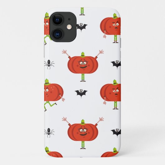 Niedliche Kürbis, Spinne und Fledermausmuster Case-Mate iPhone Hülle (Rückseite)