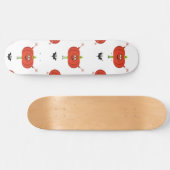 Niedliche Kürbis, Spinne und Fledermausmuster Skateboard (Horizontal)