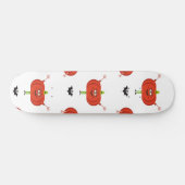 Niedliche Kürbis, Spinne und Fledermausmuster Skateboard (Horizontal)
