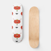 Niedliche Kürbis, Spinne und Fledermausmuster Skateboard (Vorderseite)
