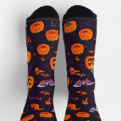 Niedliche Kürbis und Fledermäuse Socken (Oben)