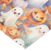 Niedliche Kürbis und Geister Tischdecke (Schrägansicht)