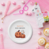Niedliche Kürbisfallen Halloween-Kinderdusche Pappteller (Party)