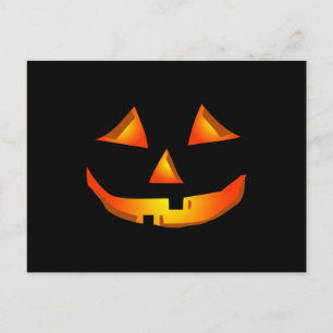 Niedliche Kürbisgefecht Halloween-Kürbislaterne Postkarte