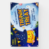 Niedliche Kürbiskrösche Halloween Kandy Trunk oder Banner (Vertikal)