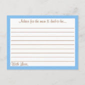 Niedliche Kürbiskröten Babyduschratenkarte Postkarte (Rückseite)