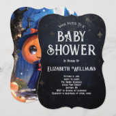 Niedliche Kürbiskugel Halloween-Kinderdusche Einladung (Vorne/Hinten)