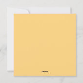 Niedliche Kürbissimulation Feiertagskarte (Rückseite)