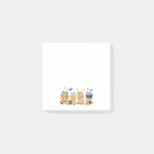 Niedliche Kürbissticknoten Post-it Klebezettel (Vorderseite)