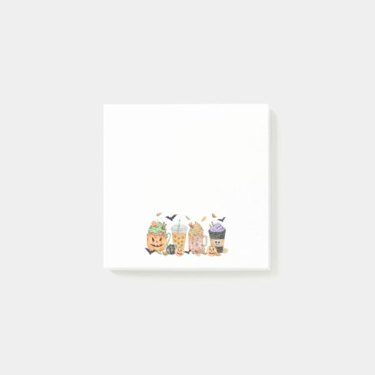 Niedliche Kürbissticknoten Post-it Klebezettel (Vorderseite)