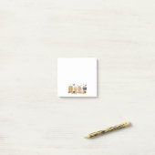 Niedliche Kürbissticknoten Post-it Klebezettel (Auf Schreibtisch)