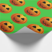 Niedliche Kürme auf Halloween-Mustertafel Geschenkpapier (Ecke)