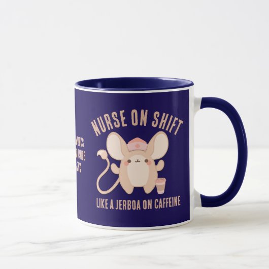 Niedliche KURSE AUF SHIFT Jerboa Kaffee Tasse (Rechts)