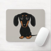 Niedliche Kurze Haarbolder-Dackel Mousepad (Mit Mouse)