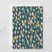 Niedliche Küsse Foliage Erntedank Einladung (Rückseite)