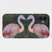 Niedliche küssende Flamingo-Fotografie Case-Mate iPhone Hülle (Rückseite (Horizontal))