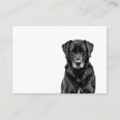 Niedliche Labrador Black Dog Puppy Pet Sketch Begleitkarte (Vorderseite)