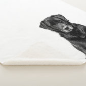 Niedliche Labrador Black Dog Puppy Pet Sketch Sherpadecke (3/4)