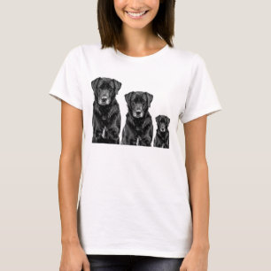 Niedliche Labrador Black Doppy Puppy Pet Evolution T-Shirt