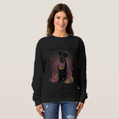 Niedliche Labrador Mama Blume Glücklich Muttertag Sweatshirt (Vorne ganz)