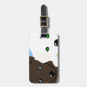 Niedliche Labrador Welpengeschenke Gepäckanhänger (Vorderseite vertikal)