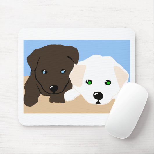 Niedliche Labrador Welpengeschenke Mousepad (Mit Mouse)