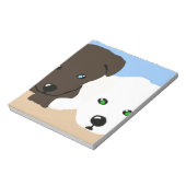 Niedliche Labrador Welpengeschenke Notizblock (Rotiert)