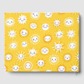 Niedliche Lächelnde Cartoon Kunst Gästebuch (Rückseite)