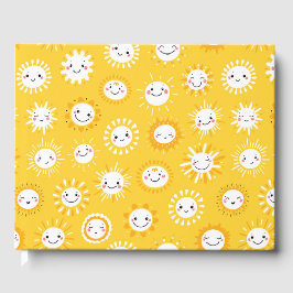 Niedliche Lächelnde Cartoon Kunst Gästebuch