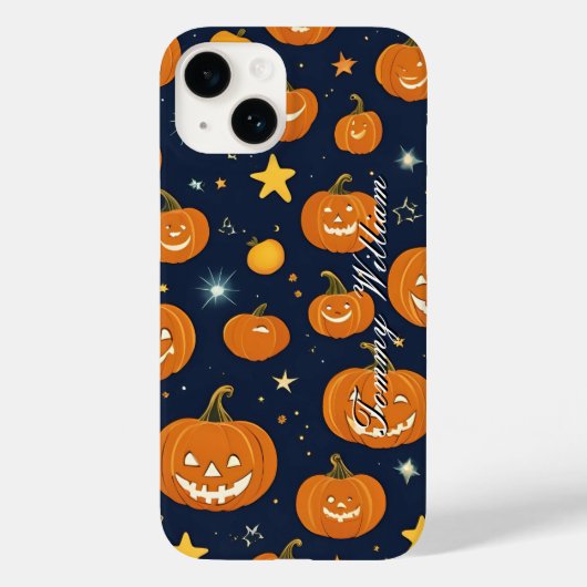 Niedliche lächelnde Kürbis zu Halloween Case-Mate iPhone Hülle (Rückseite)