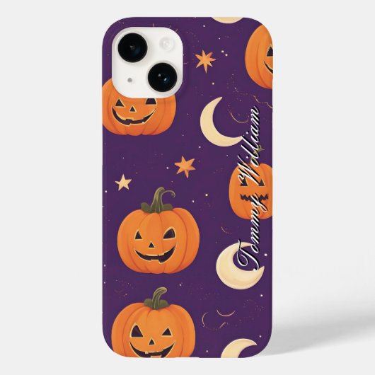 Niedliche lächelnde Kürbis zu Halloween Case-Mate iPhone Hülle (Rückseite)