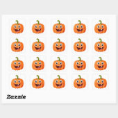 Niedliche Lächelnde Pumpkin Face Halloween Sticker (Blatt)