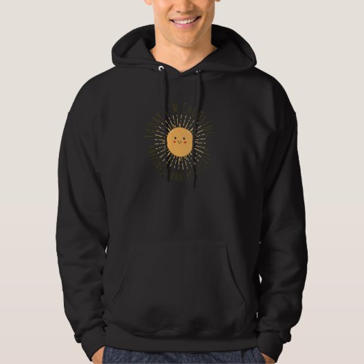 Niedliche lächelnde Sonne  Hoodie (Vorderseite)