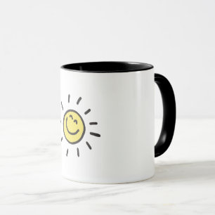 Niedliche lächelnde Sonnentasse   Glückliche Sonne Tasse