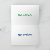 Niedliche Lächelnde Taco-Cartoon-Illustration Karte (Innenseite)