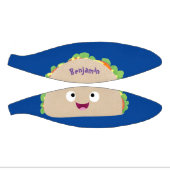 Niedliche Lächelnde Taco-Cartoon-Illustration Mini Basketball (Panele)