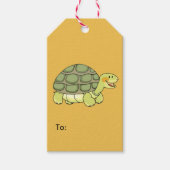 niedliche Lächelschildkröte Geschenkanhänger (Vorderseite)